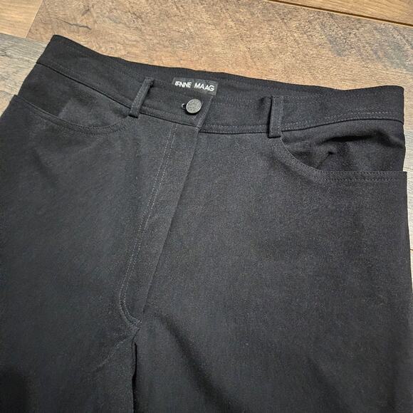 Jenne Maag High Rise Black Straight Leg Stretchy Pants - Picture 9 of 10